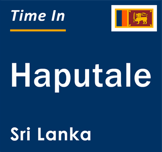 Current local time in Haputale, Sri Lanka