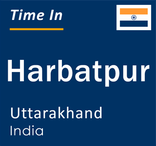 Current local time in Harbatpur, Uttarakhand, India