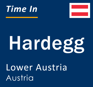 Current local time in Hardegg, Lower Austria, Austria