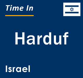 Current local time in Harduf, Israel