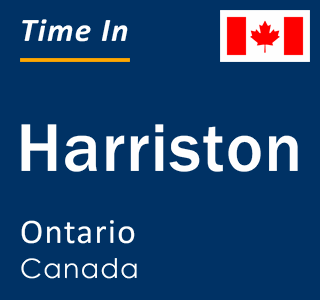 Current local time in Harriston, Ontario, Canada