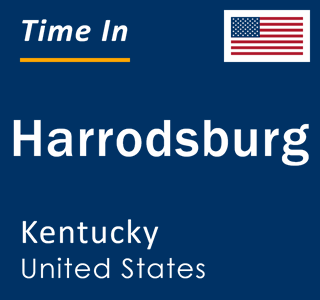Current local time in Harrodsburg, Kentucky, United States