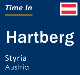 Current local time in Hartberg, Styria, Austria