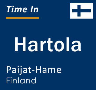 Current local time in Hartola, Paijat-Hame, Finland