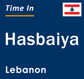 Current local time in Hasbaiya, Lebanon