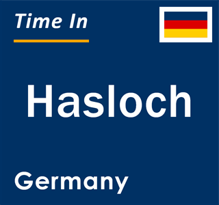 Current local time in Hasloch, Germany