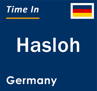 Current local time in Hasloh, Germany