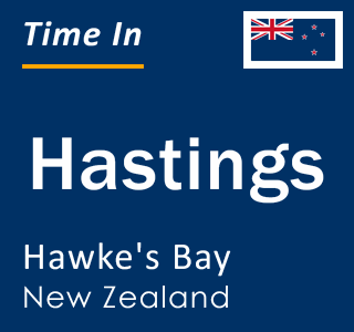 Current local time in Hastings, Hawke's Bay, New Zealand