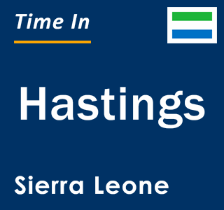 Current local time in Hastings, Sierra Leone