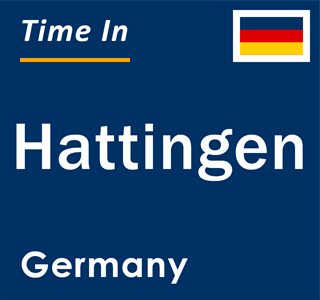 Current local time in Hattingen, Germany