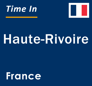 Current local time in Haute-Rivoire, France