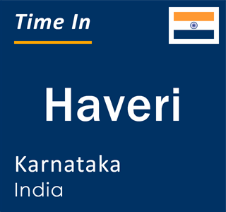 Current local time in Haveri, Karnataka, India