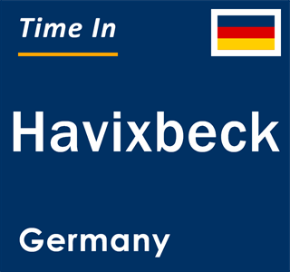 Current local time in Havixbeck, Germany