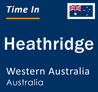 Current local time in Heathridge, Western Australia, Australia