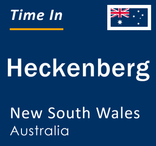 Current local time in Heckenberg, New South Wales, Australia