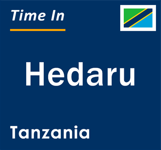 Current local time in Hedaru, Tanzania