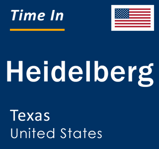 Current local time in Heidelberg, Texas, United States