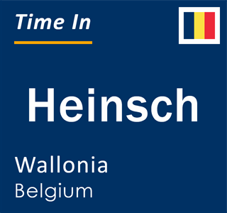 Current local time in Heinsch, Wallonia, Belgium