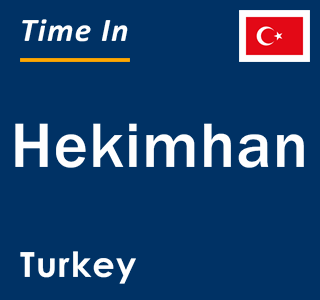 Current local time in Hekimhan, Turkey