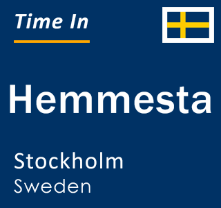Current local time in Hemmesta, Stockholm, Sweden