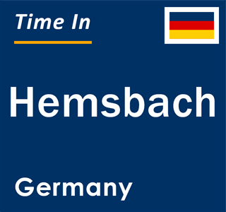 Current local time in Hemsbach, Germany