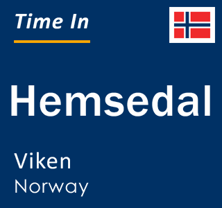 Current local time in Hemsedal, Viken, Norway