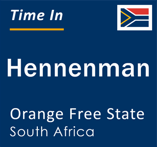 Current local time in Hennenman, Orange Free State, South Africa