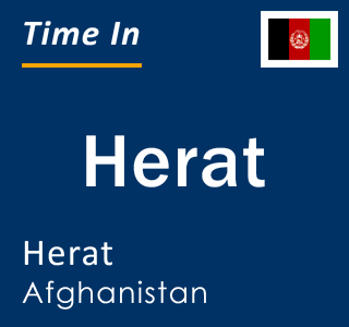 Current local time in Herat, Herat, Afghanistan