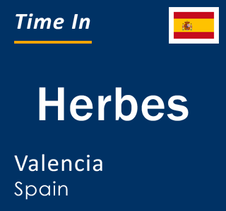 Current local time in Herbes, Valencia, Spain