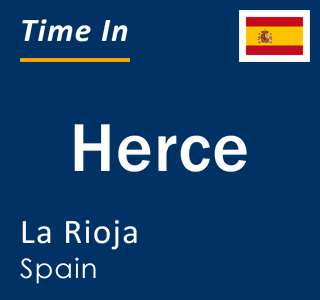 Current local time in Herce, La Rioja, Spain