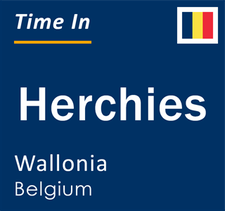 Current local time in Herchies, Wallonia, Belgium