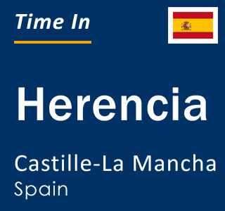 Current local time in Herencia, Castille-La Mancha, Spain