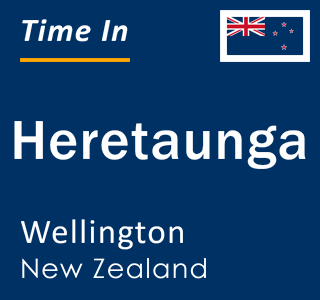 Current local time in Heretaunga, Wellington, New Zealand