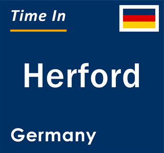 Current local time in Herford, Germany