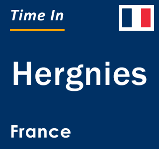 Current local time in Hergnies, France