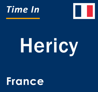 Current local time in Hericy, France