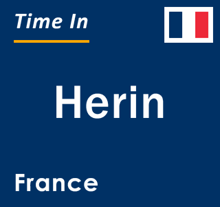 Current local time in Herin, France