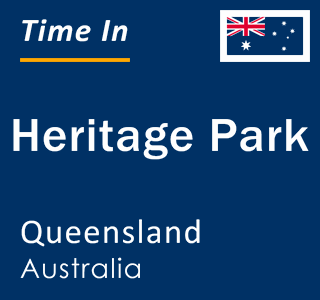 Current local time in Heritage Park, Queensland, Australia