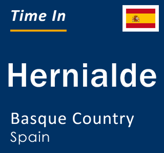 Current local time in Hernialde, Basque Country, Spain