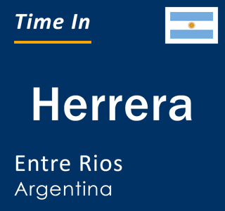 Current local time in Herrera, Entre Rios, Argentina