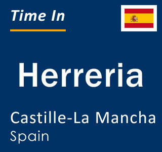 Current local time in Herreria, Castille-La Mancha, Spain