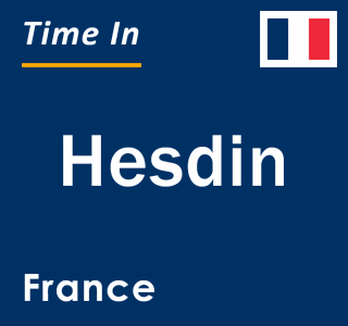 Current local time in Hesdin, France