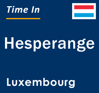 Current local time in Hesperange, Luxembourg