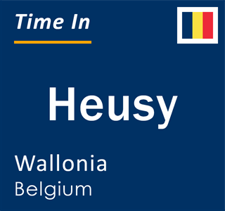 Current time in Heusy, Wallonia, Belgium