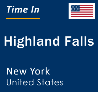 Current local time in Highland Falls, New York, United States