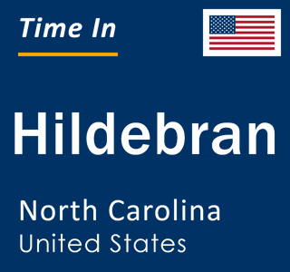 Current local time in Hildebran, North Carolina, United States