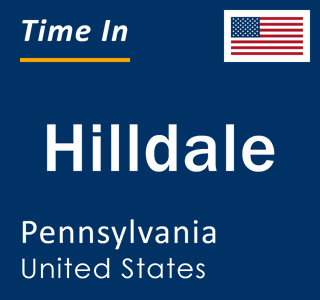 Current local time in Hilldale, Pennsylvania, United States