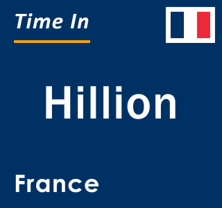 Current local time in Hillion, France