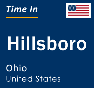 Current local time in Hillsboro, Ohio, United States