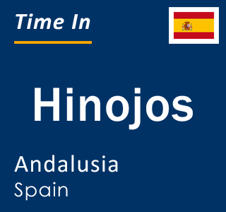 Current local time in Hinojos, Andalusia, Spain